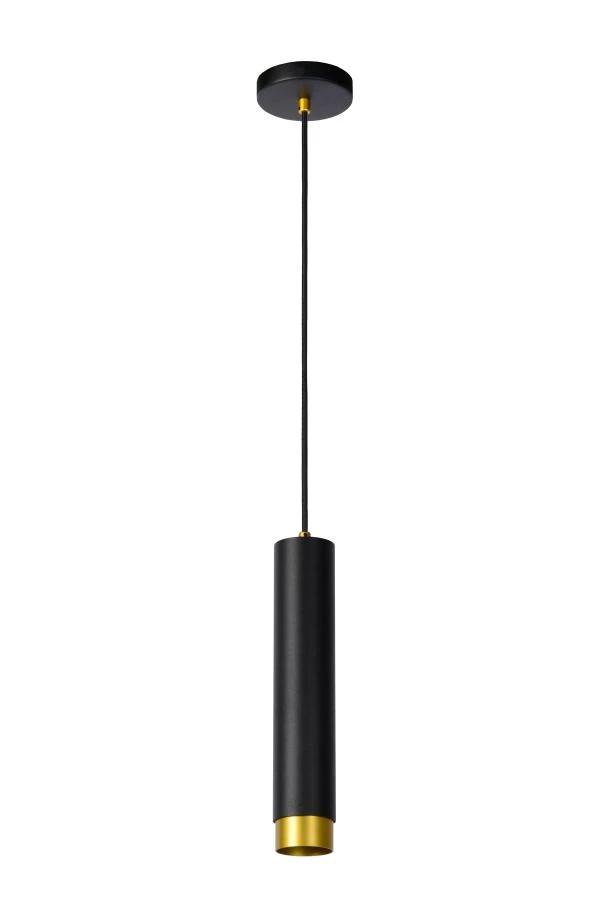 Lucide FLORIS - Pendant light - Ø 5,9 cm - 1xGU10 - Black - turned off